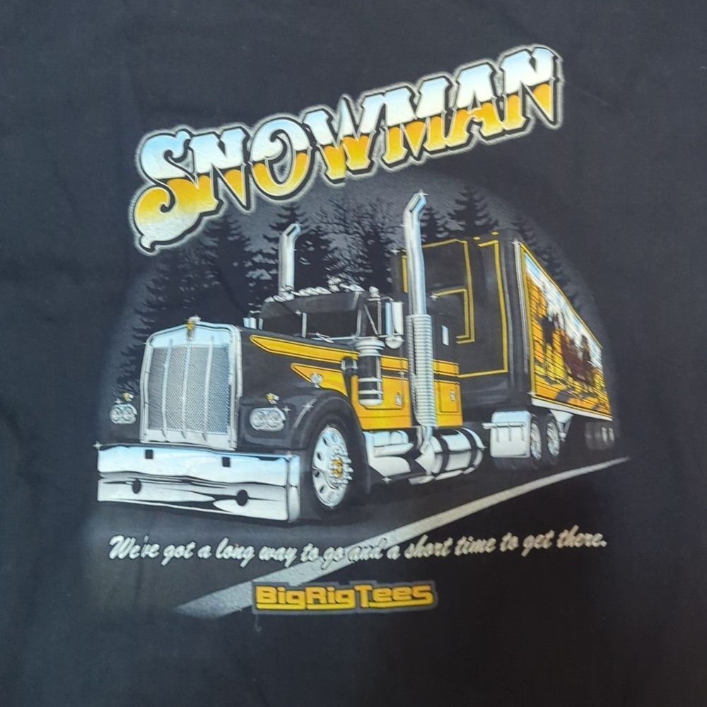 (SMOKEY &) THE BANDIT, SNOWMAN T-SHIRT, SIZE: S, TRANS AM, BIG RIG TRUCK, NICE - Picture 5 of 5